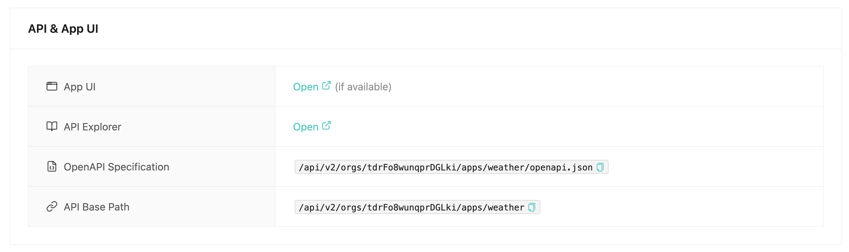 App UI