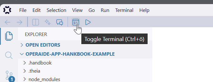 Toggle Terminal Button